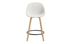 - Mat Bar Chair 65 cm Front Upholstery Hemp Beech/Black - Hallingdal 110*Normann Copenhagen Clearance