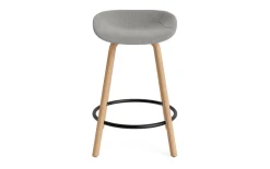 - Mat Barstool 65 cm Full Upholstery Beech/Black - Remix 133^Normann Copenhagen Clearance