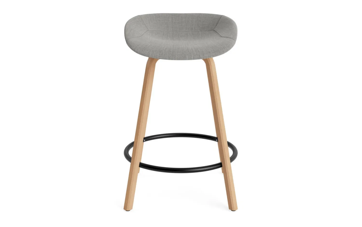 - Mat Barstool 65 cm Full Upholstery Beech/Black - Remix 133^Normann Copenhagen Clearance