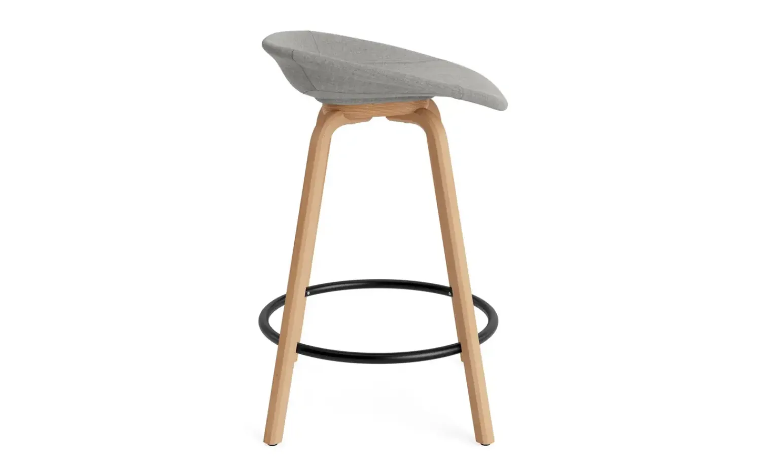 - Mat Barstool 65 cm Full Upholstery Beech/Black - Remix 133^Normann Copenhagen Clearance