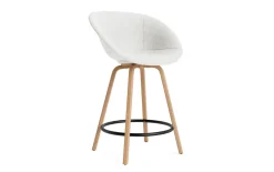 - Mat Bar Armchair 65 cm Full Upholstery Beech/Black - Hallingdal 110*Normann Copenhagen Discount