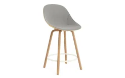 - Mat Bar Chair 65 cm Front Upholstery Hemp Beech/Cream - Remix 133*Normann Copenhagen