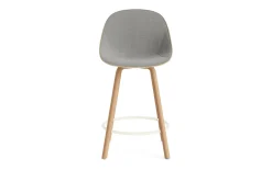 - Mat Bar Chair 65 cm Front Upholstery Hemp Beech/Cream - Remix 133*Normann Copenhagen