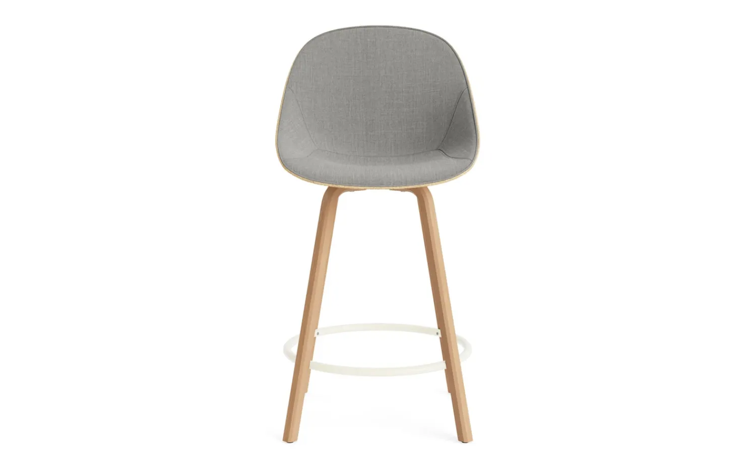 - Mat Bar Chair 65 cm Front Upholstery Hemp Beech/Cream - Remix 133*Normann Copenhagen