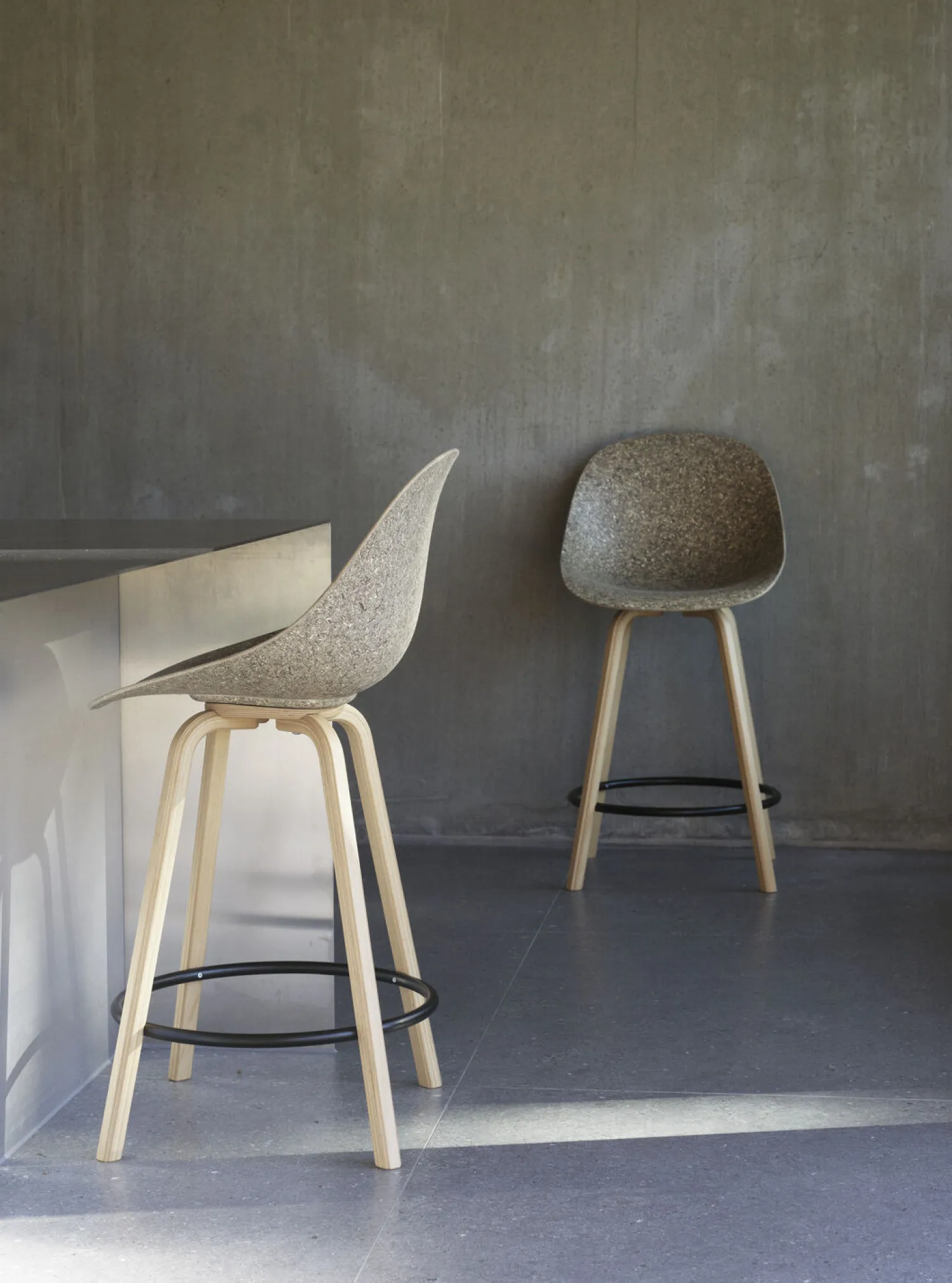 - Mat Bar Chair 65 cm Beech/Cream - Seaweed^Normann Copenhagen Best
