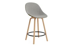 - Mat Bar Chair 65 cm Front Upholstery Seaweed Beech/Black - Remix 133^Normann Copenhagen Hot