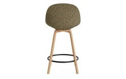 - Mat Bar Chair 65 cm Front Upholstery Seaweed Beech/Black - Remix 133^Normann Copenhagen Hot