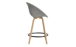 - Mat Bar Armchair 65 cm Full Upholstery Beech/Black - Remix 133^Normann Copenhagen