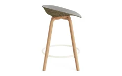 - Mat Barstool 65 cm Front Upholstery Seaweed Beech/Cream - Remix 133*Normann Copenhagen Sale