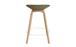 - Mat Barstool 65 cm Front Upholstery Seaweed Beech/Cream - Remix 133*Normann Copenhagen Sale