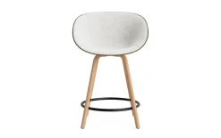 - Mat Bar Armchair 65 cm Front Upholstery Seaweed Beech/Black - Hallingdal 110*Normann Copenhagen Outlet