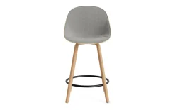 - Mat Bar Chair 65 cm Front Upholstery Hemp Beech/Black - Remix 133^Normann Copenhagen Best