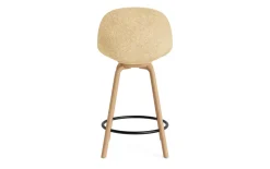 - Mat Bar Chair 65 cm Front Upholstery Hemp Beech/Black - Ultra 41599^Normann Copenhagen Sale