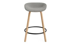 - Mat Barstool 65 cm Front Upholstery Seaweed Beech/Black - Remix 133^Normann Copenhagen Online