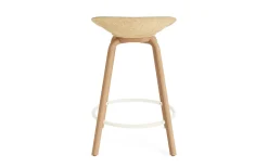 - Mat Barstool 65 cm Front Upholstery Hemp Beech/Cream - Ultra 41599*Normann Copenhagen Clearance