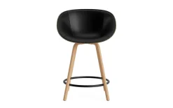 - Mat Bar Armchair 65 cm Front Upholstery Seaweed Beech/Black - Ultra 41599^Normann Copenhagen Online