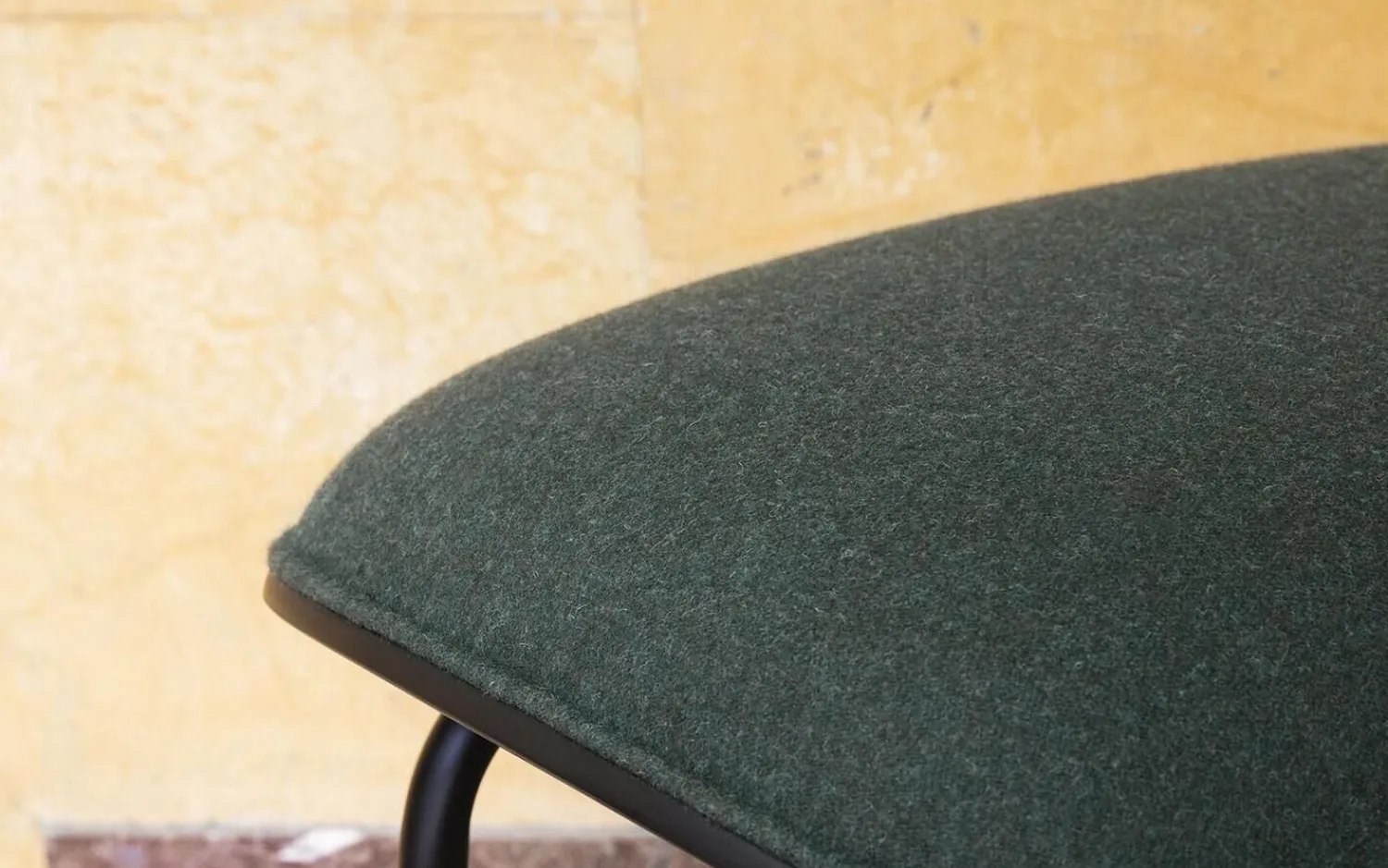 - Pad Footstool Black Steel^Normann Copenhagen New