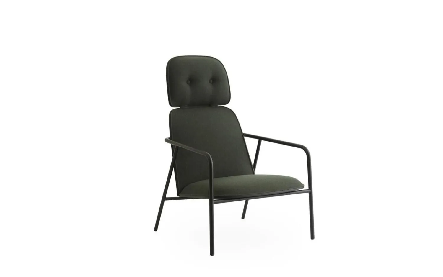 - Pad Lounge Chair High Black Steel^Normann Copenhagen Outlet