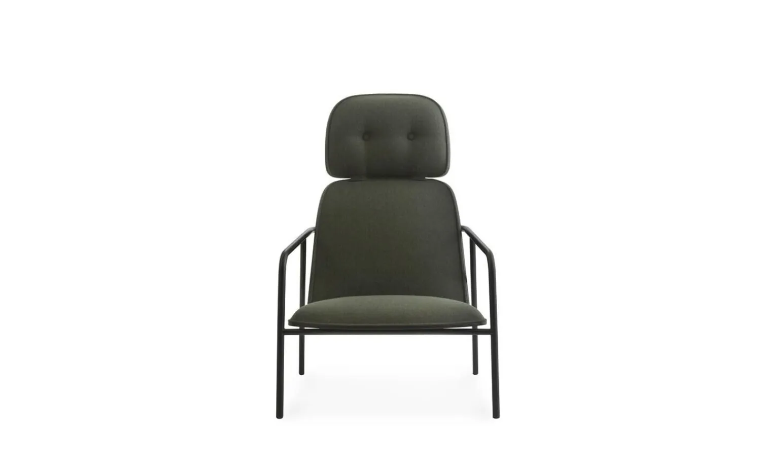 - Pad Lounge Chair High Black Steel^Normann Copenhagen Outlet