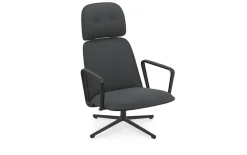 - Pad Lounge Chair High Swivel Black Alu^Normann Copenhagen Hot