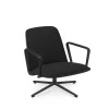 - Pad Lounge Chair Low Swivel Black Alu^Normann Copenhagen Best