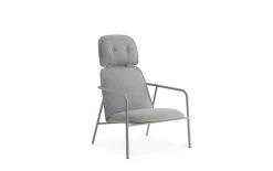 - Pad Lounge Chair High Grey Steel*Normann Copenhagen New