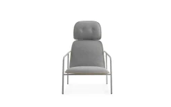 - Pad Lounge Chair High Grey Steel*Normann Copenhagen New