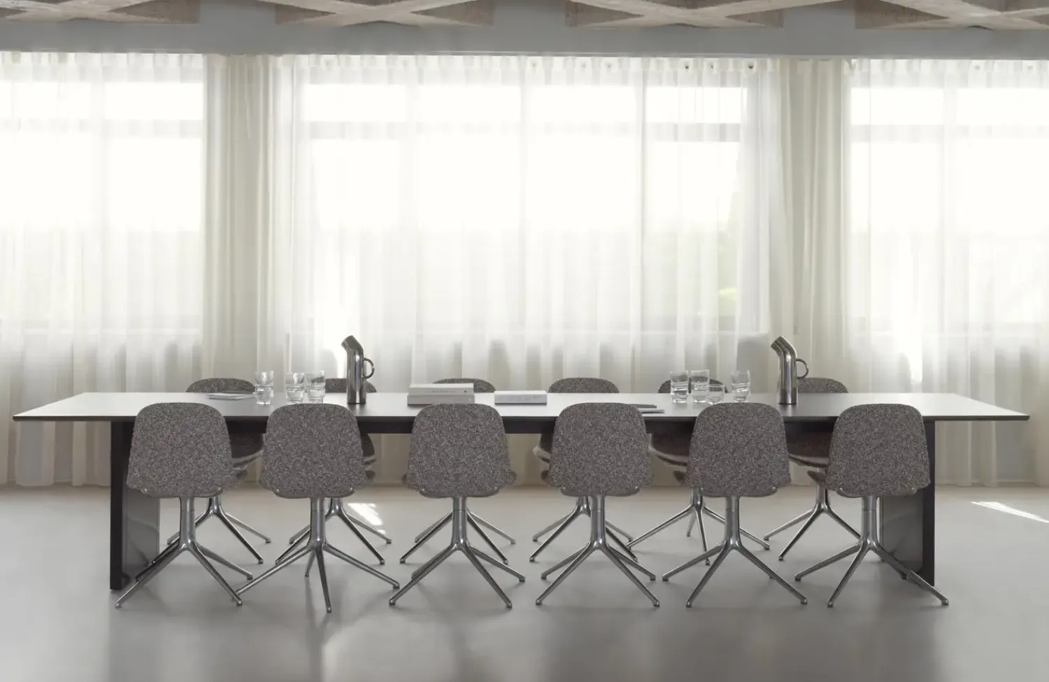 - Panel Table - 100 x 420 cm - Black - mørkebrun^Normann Copenhagen Hot