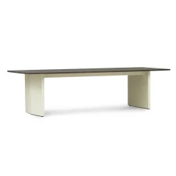 - Panel Table 90 x 300 cm Cream - mørkebrun*Normann Copenhagen Clearance