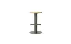- Pole Barstool 65 cm - Pine/Grey*Normann Copenhagen