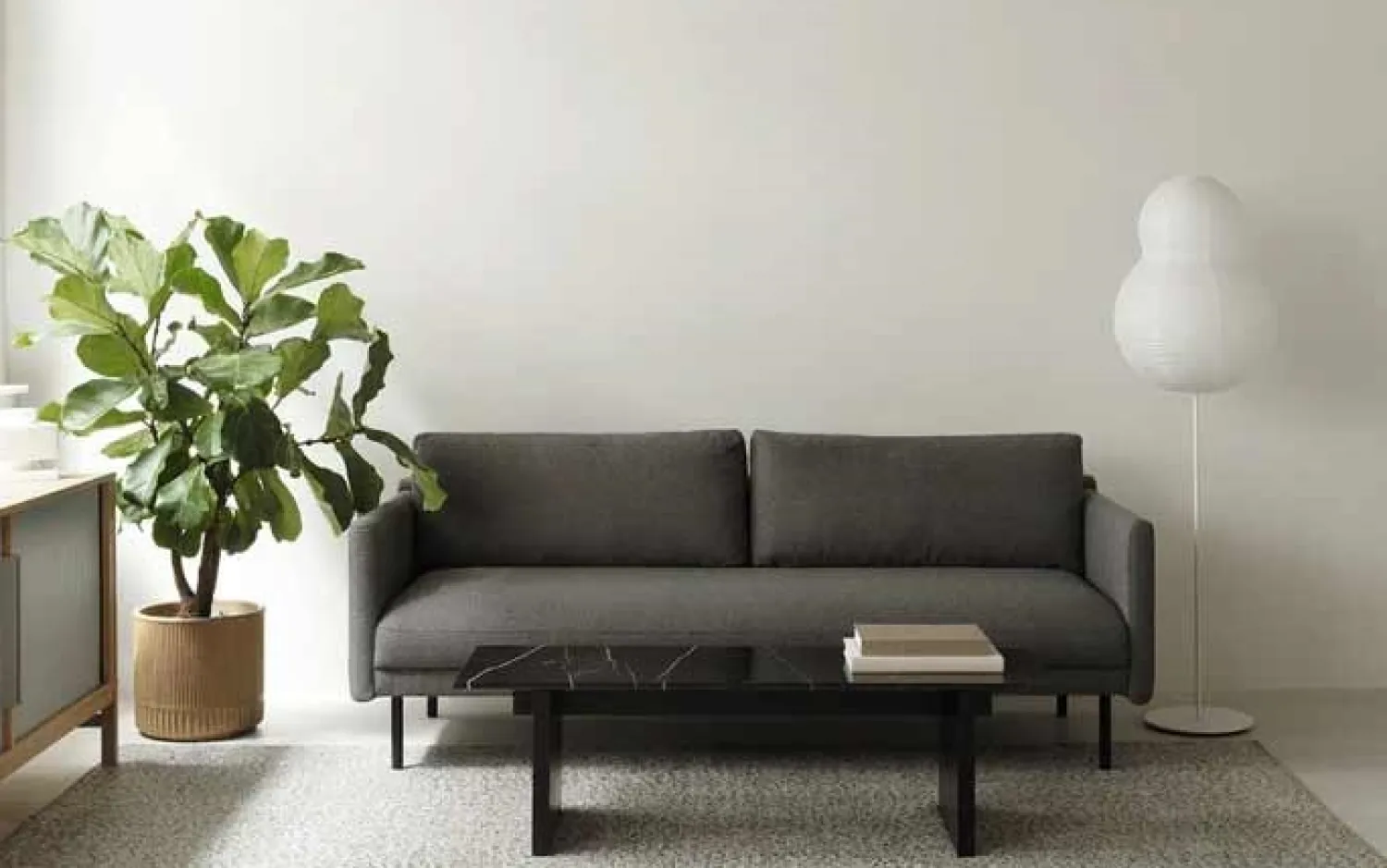 - Rar Sofa 3 Seater - Re-Born Dark Grey^Normann Copenhagen