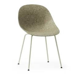 - Spisebordsstol - Mat Chair - Seaweed - Creme/Stål*Normann Copenhagen New