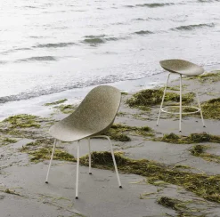 - Spisebordsstol - Mat Chair - Seaweed - Creme/Stål*Normann Copenhagen New