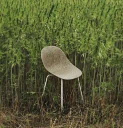 - Spisebordsstol - Mat Chair - Seaweed - Creme/Stål*Normann Copenhagen New