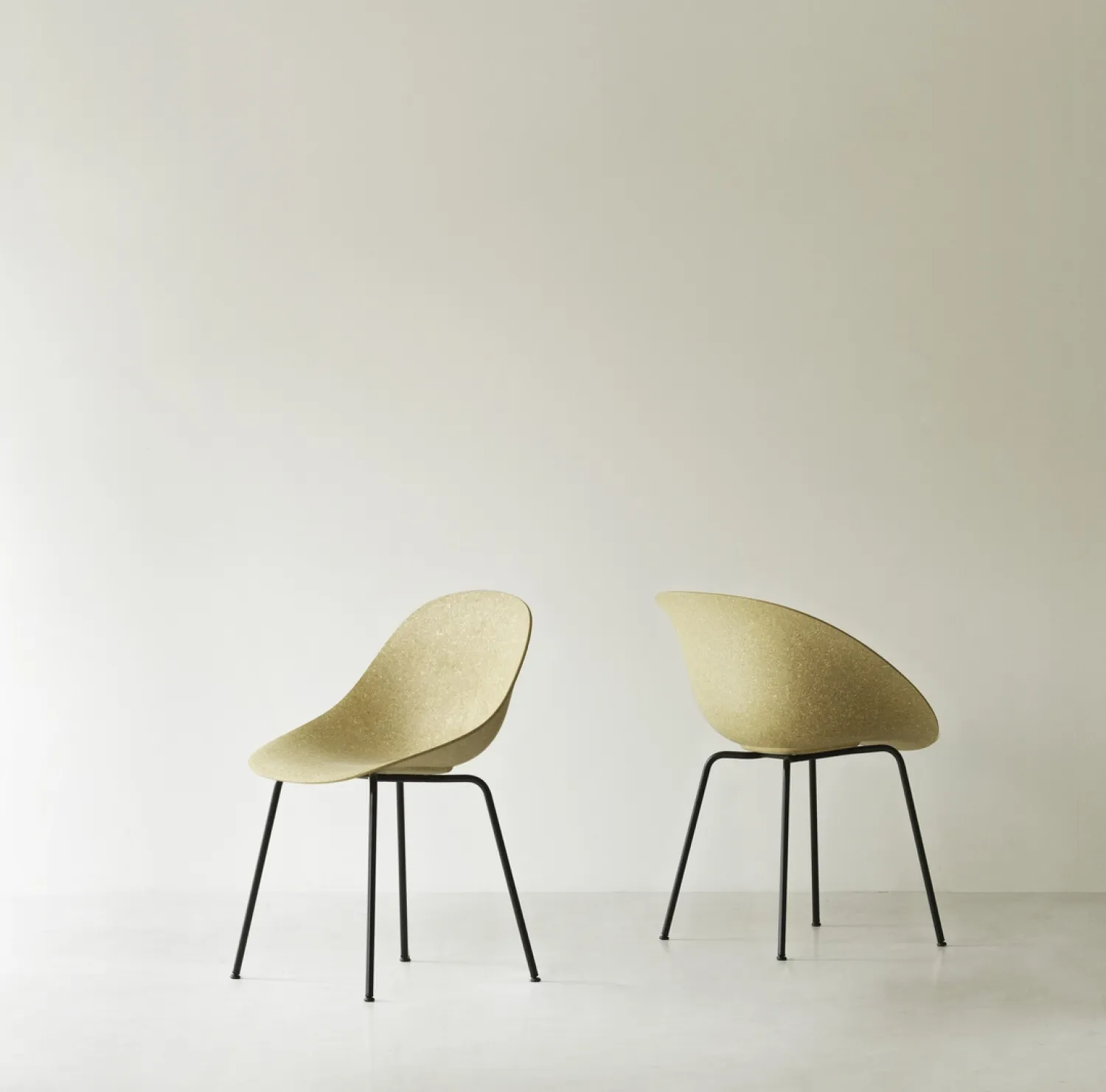 - Spisebordsstol - Mat Chair - Hemp - Sort/Stål*Normann Copenhagen Outlet