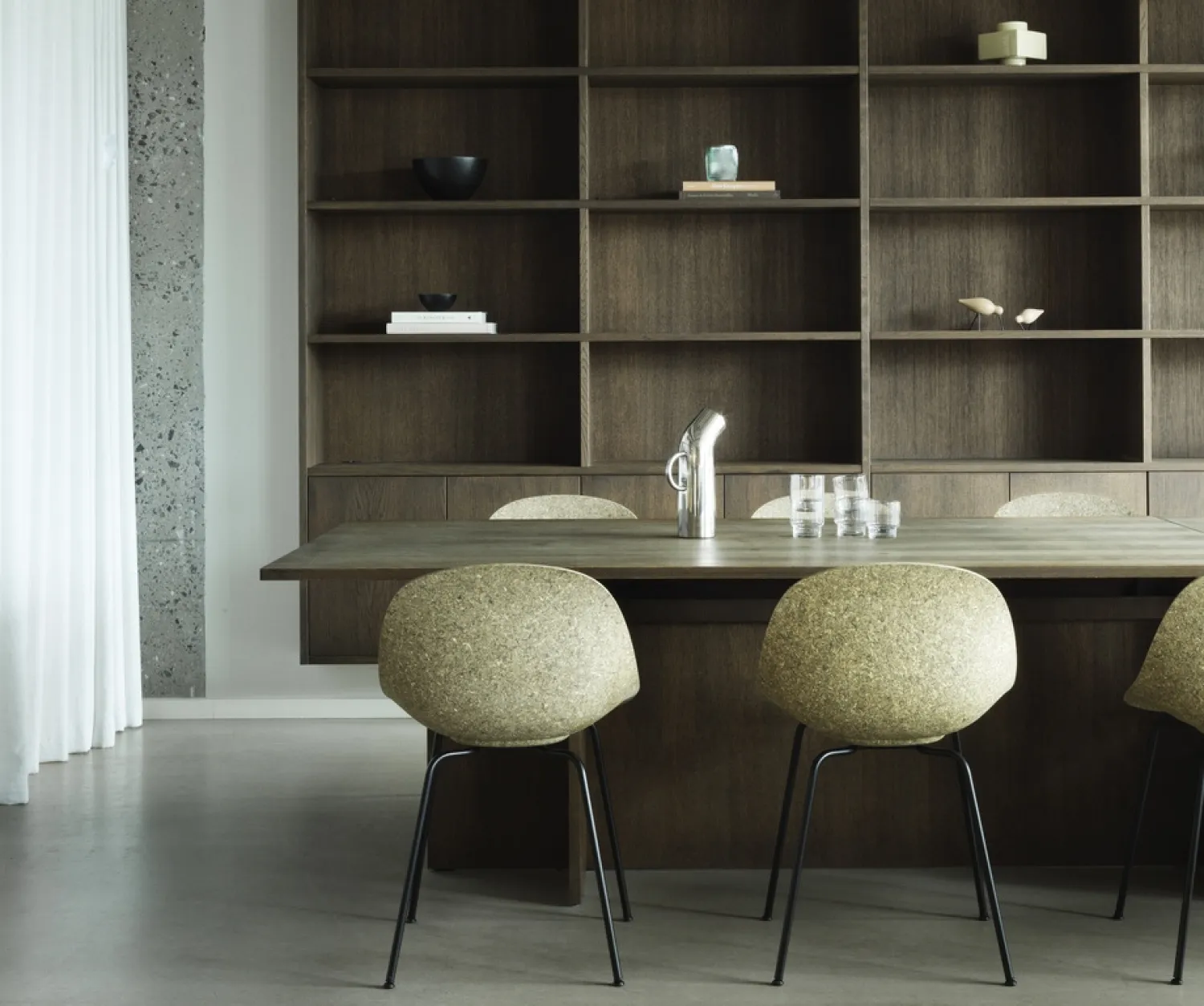 - Spisebordsstol - Mat Chair - Hemp - Sort/Stål*Normann Copenhagen Outlet