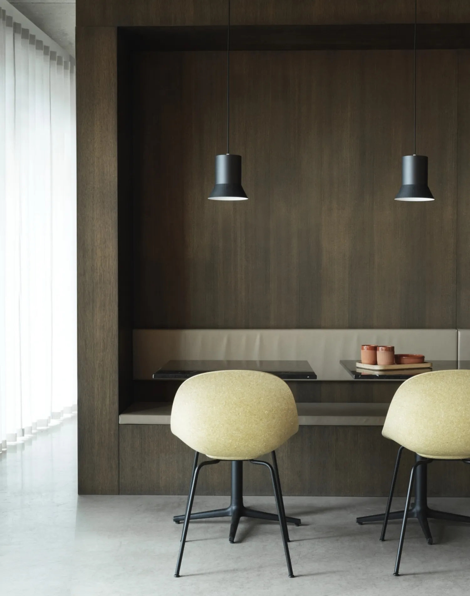 - Spisebordsstol - Mat Chair - Hemp - Sort/Stål*Normann Copenhagen Outlet