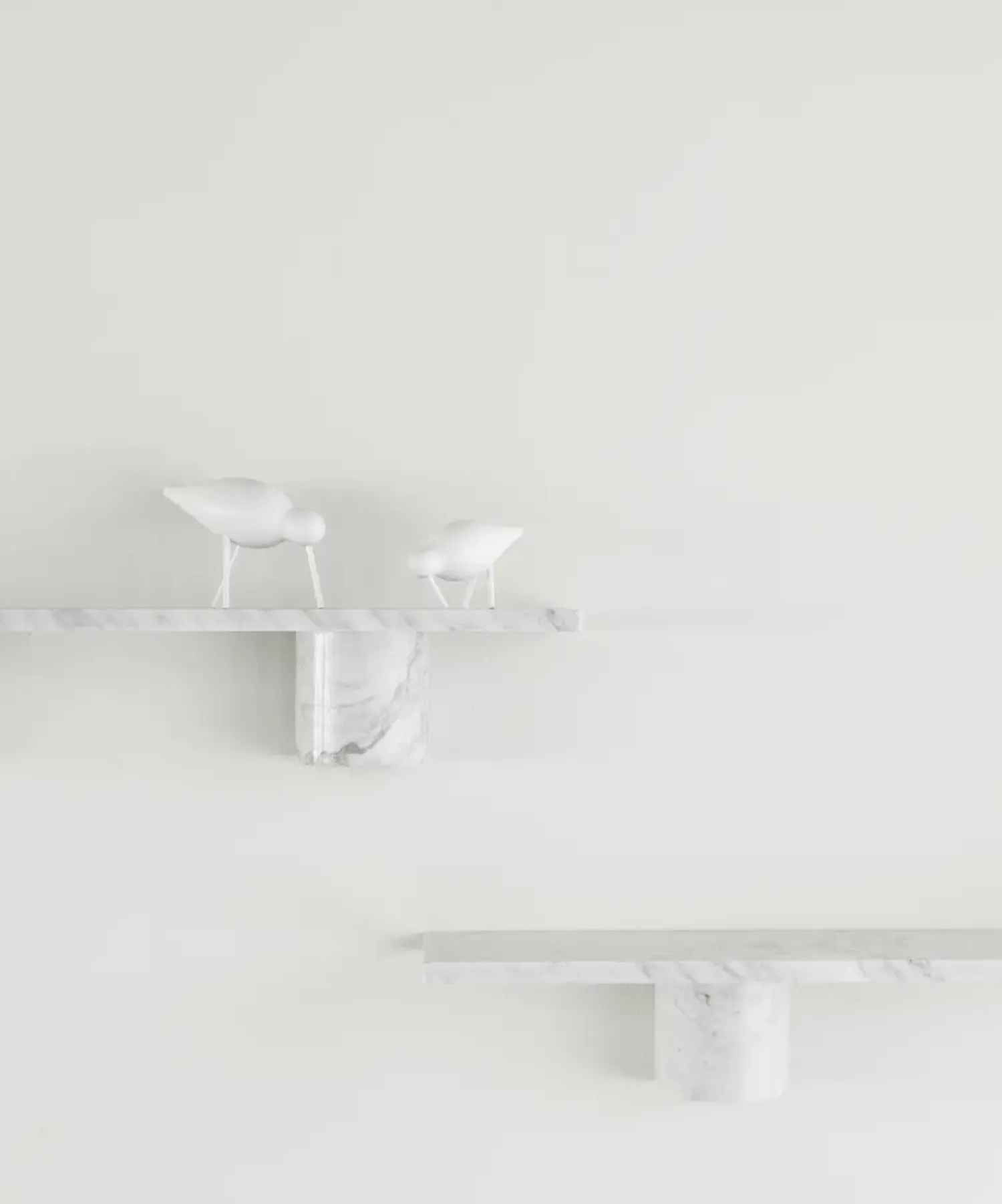 - Sten Hylde - 80 cm - hvid marmor*Normann Copenhagen Hot