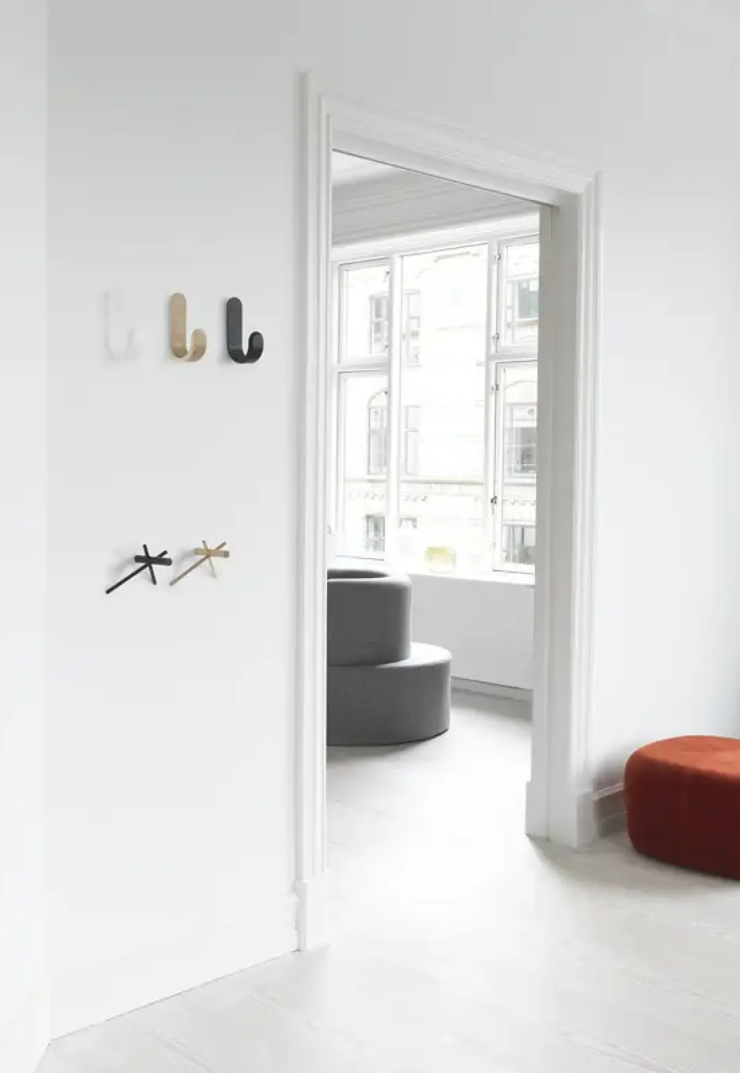 - Sticks Hooks - 2 pcs - natur^Normann Copenhagen Clearance