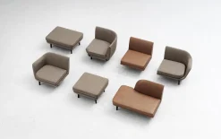 - Sum Modular Sofa 100 Left Armrest Black Alu*Normann Copenhagen New