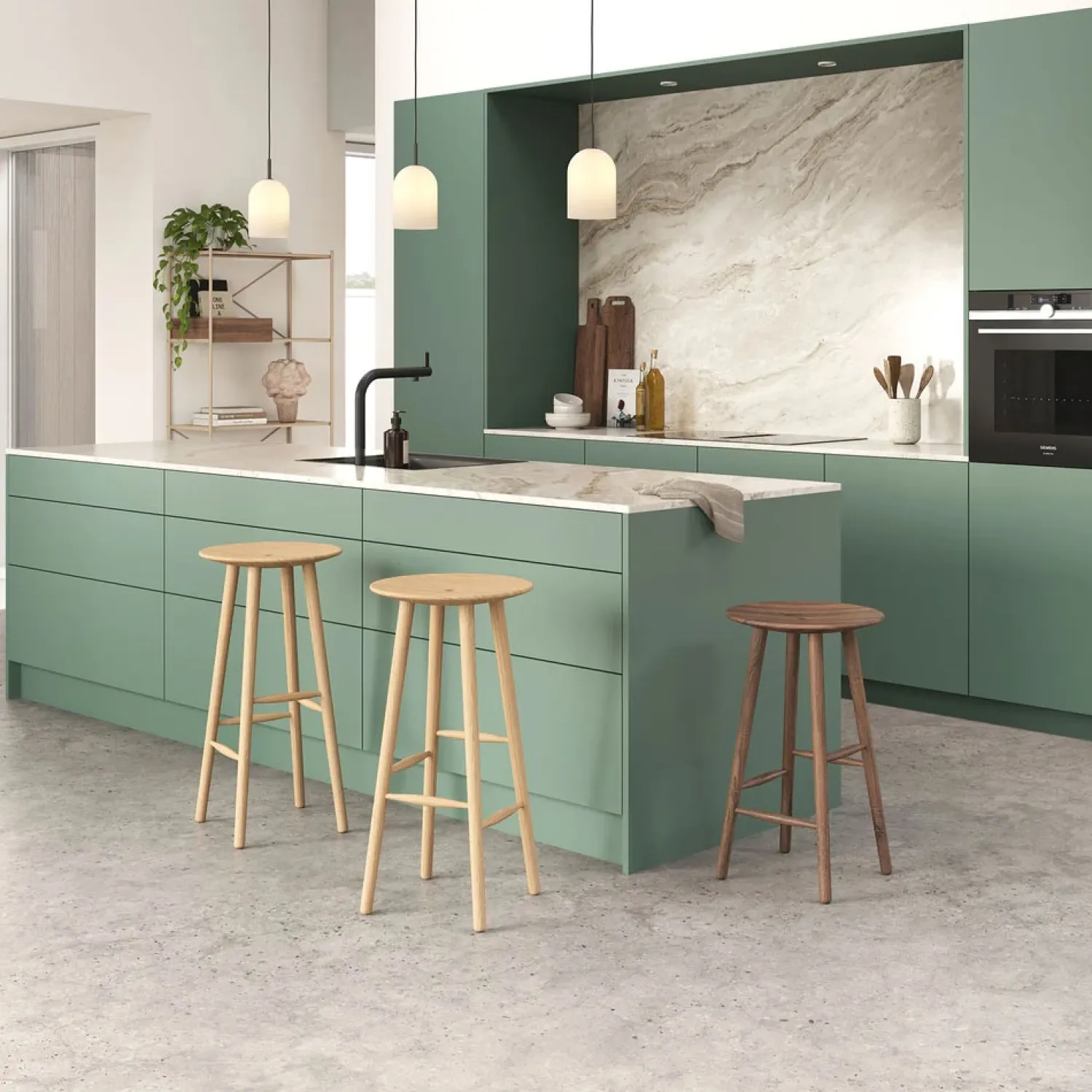 - Barstol - Di VOLO - Sortbejdset Eg - 75 cm^NovoForm Clearance