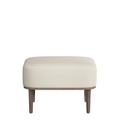 - Fodskammel - Serena - Sweet Vanilla/Cremefarvet og Mørk Eg^NovoForm Clearance