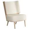 - Lounge Chair - Serena - Sweet Vanilla/Hvid og Natur Eg*NovoForm Hot