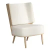 - Lounge Chair - Serena - Nubbio White/Hvid og Natur Eg*NovoForm Online