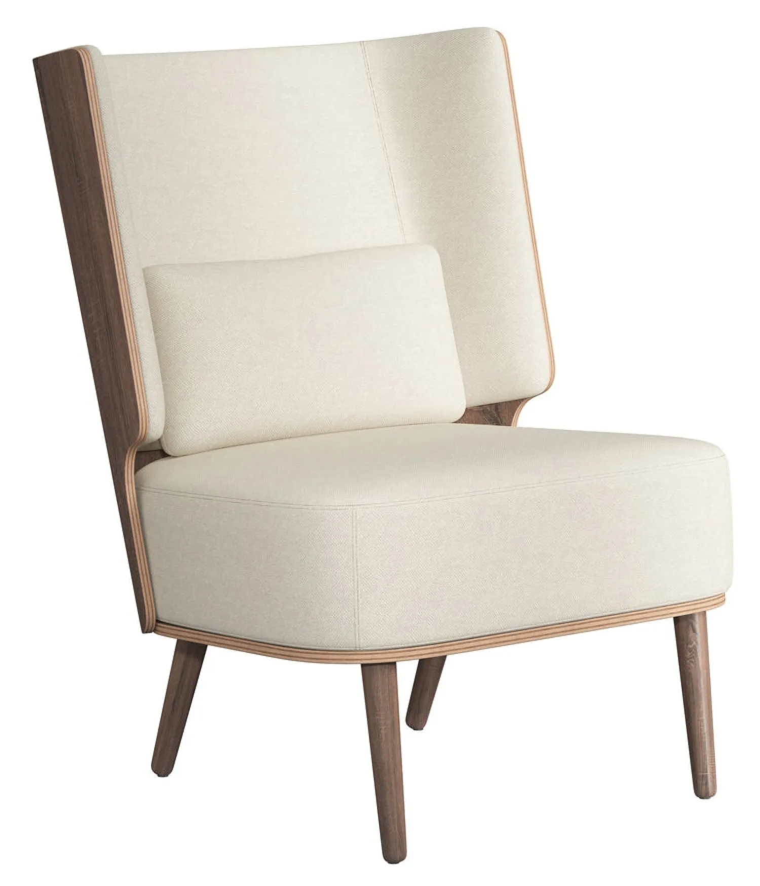 - Lounge Chair - Serena - Sweet Vanilla og Mørk Eg^NovoForm