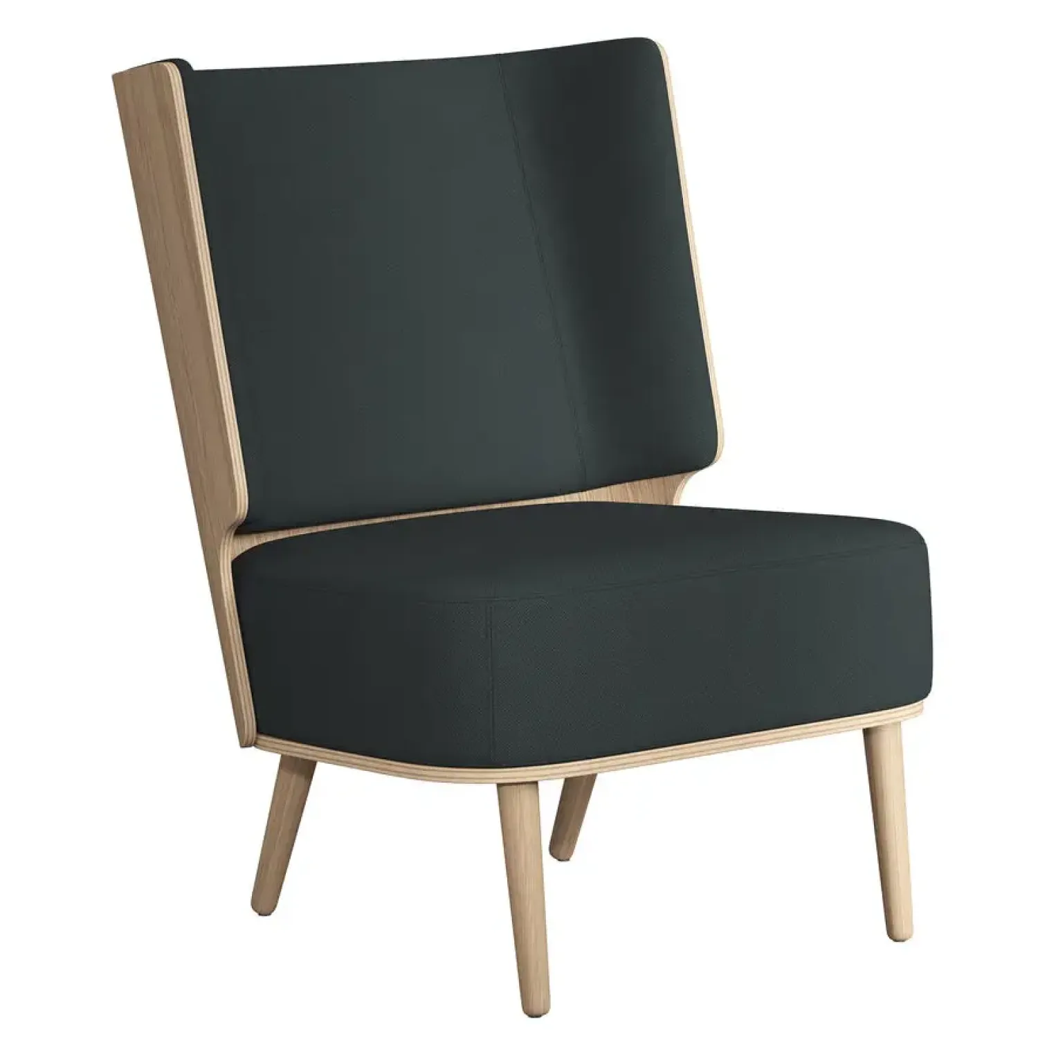 - Lounge Chair - Serena - Phantom Grey/MørkeGrå og Natur Eg^NovoForm Hot