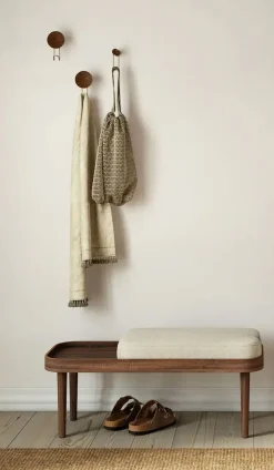 - Serena Bænk - Dusty Rose - Natur eg^NovoForm Discount