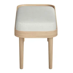 - Serena Bænk - Silver Grey/Lys grå - Natur eg^NovoForm Online