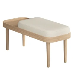 - Serena Bænk - Sweet Vanilla - Natur eg^NovoForm New