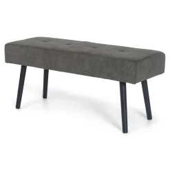 Orense Bænk med grønt fløjls look - Moss - 100 cm^ Clearance